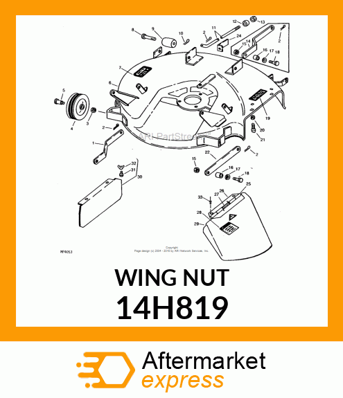 NUT, FORGED WING 14H819