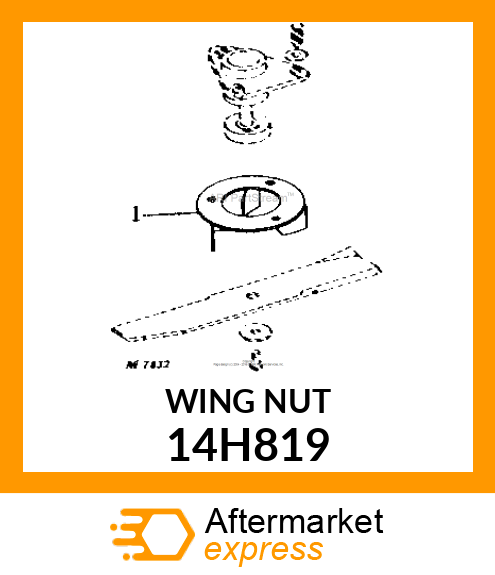 NUT, FORGED WING 14H819