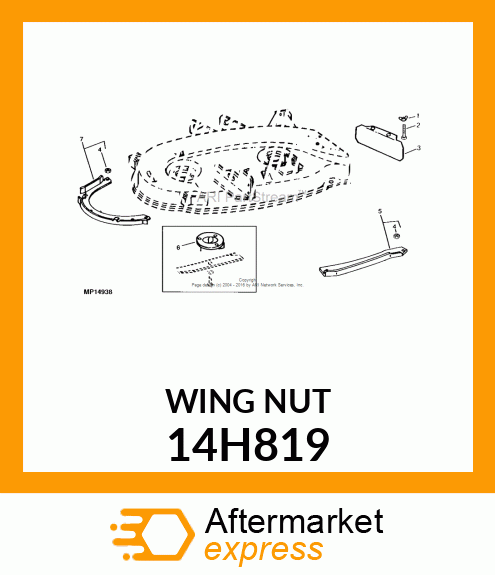 NUT, FORGED WING 14H819