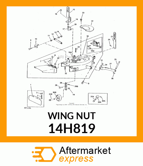 NUT, FORGED WING 14H819