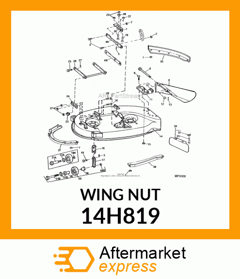 NUT, FORGED WING 14H819