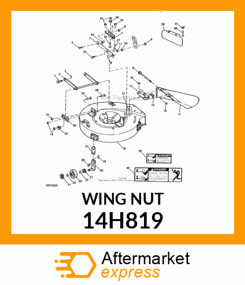 NUT, FORGED WING 14H819