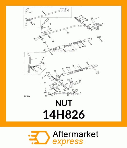 NUT, HEX JAM 14H826