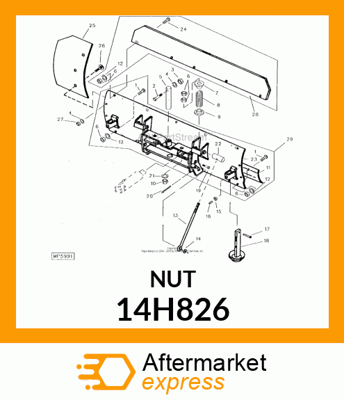 NUT, HEX JAM 14H826