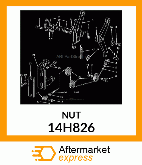 NUT, HEX JAM 14H826