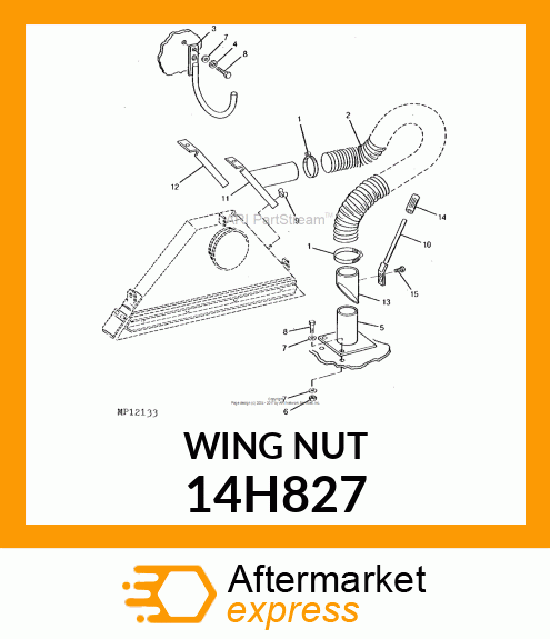 NUT, FORGED WING 14H827