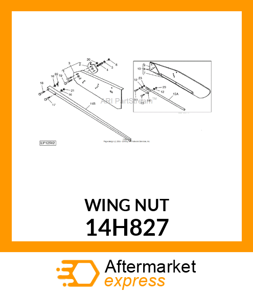 NUT, FORGED WING 14H827