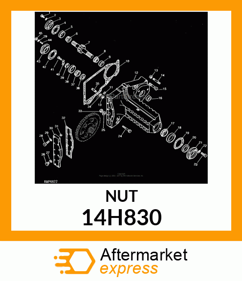 NUT, HEX JAM 14H830