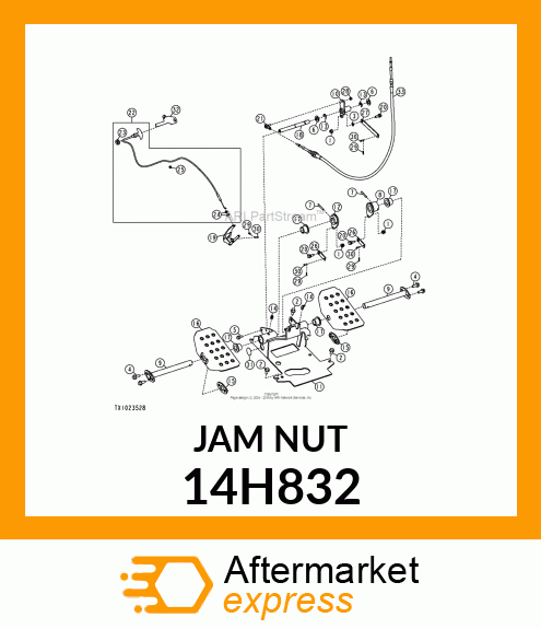 NUT, HEX JAM 14H832