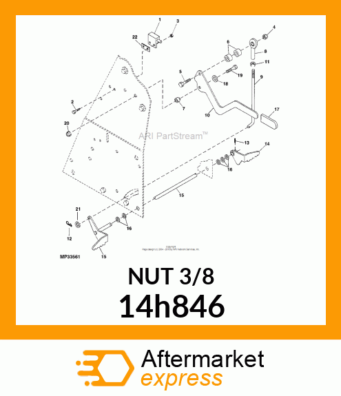 NUT, HEX 14h846