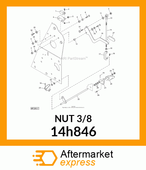 NUT, HEX 14h846