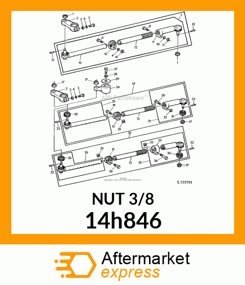 NUT, HEX 14h846