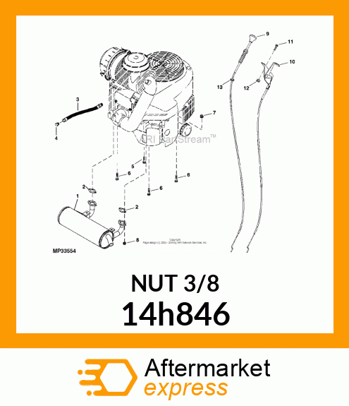 NUT, HEX 14h846