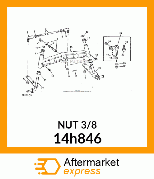 NUT, HEX 14h846