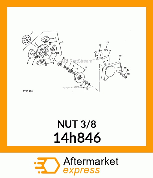 NUT, HEX 14h846