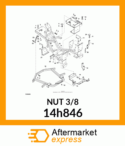 NUT, HEX 14h846