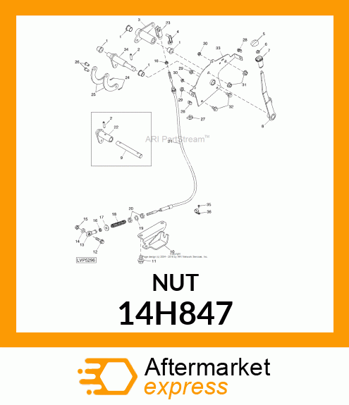 NUT, HEX JAM 14H847