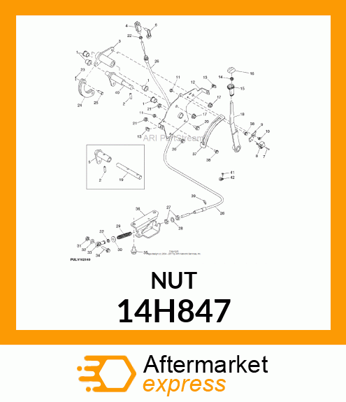 NUT, HEX JAM 14H847