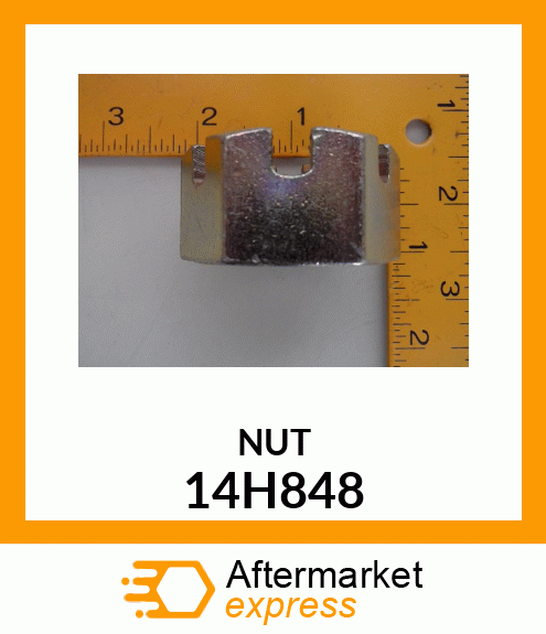 NUT, HEX SLOTTED 14H848