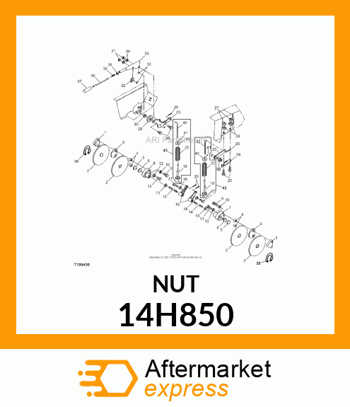 NUT, HEX JAM 14H850