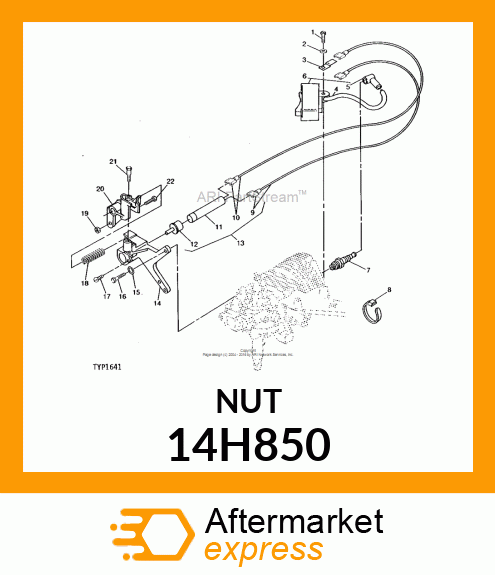 NUT, HEX JAM 14H850