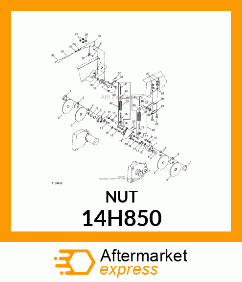 NUT, HEX JAM 14H850