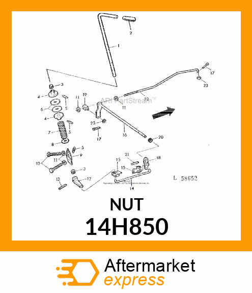 NUT, HEX JAM 14H850