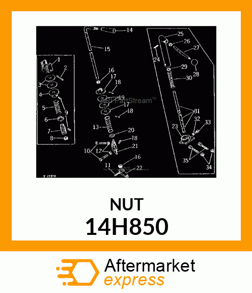 NUT, HEX JAM 14H850