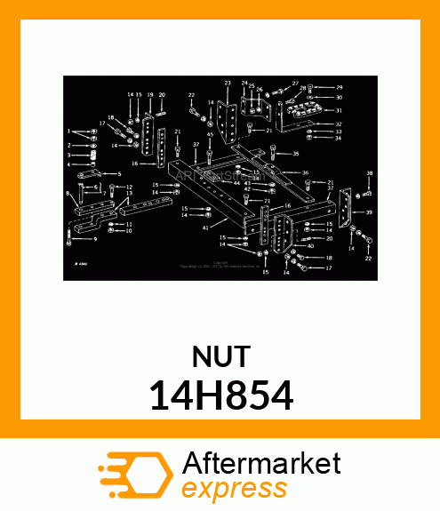 NUT, HEAVY HEX 14H854