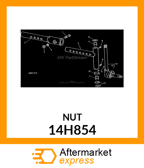 NUT, HEAVY HEX 14H854