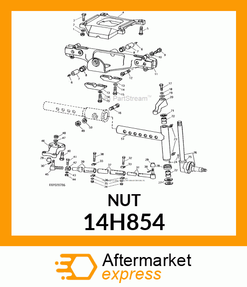 NUT, HEAVY HEX 14H854