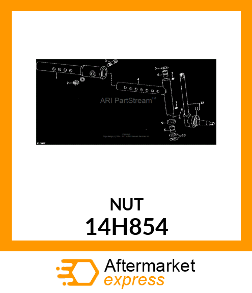 NUT, HEAVY HEX 14H854