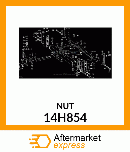 NUT, HEAVY HEX 14H854