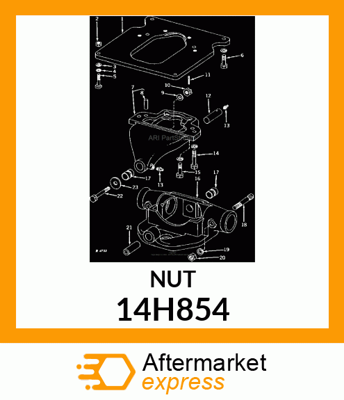 NUT, HEAVY HEX 14H854