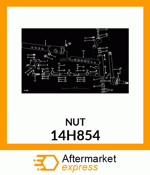 NUT, HEAVY HEX 14H854