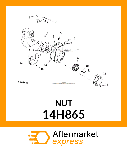 NUT, HEX 14H865