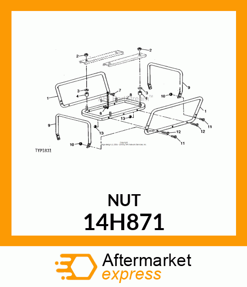 NUT, CROWN 14H871