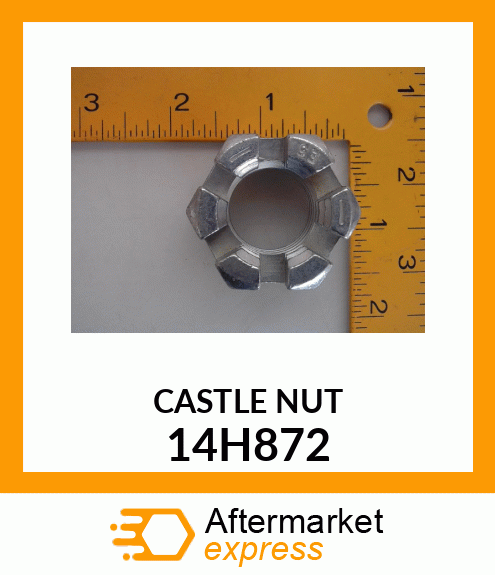 NUT, HEX SLOTTED 14H872