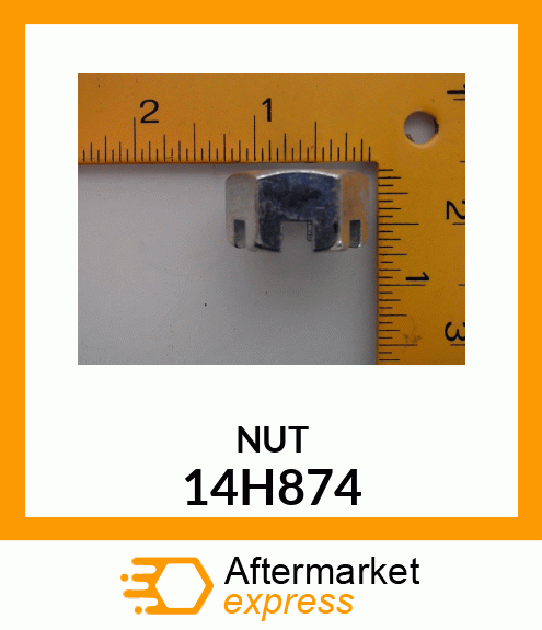 NUT, HEX SLOTTED 14H874