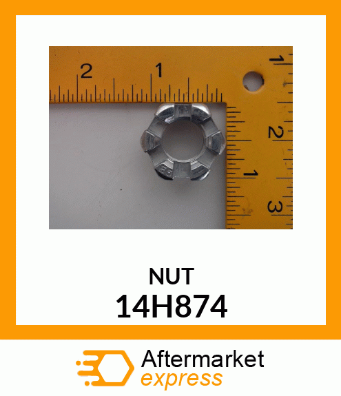 NUT, HEX SLOTTED 14H874