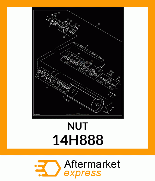 NUT, HEX 14H888