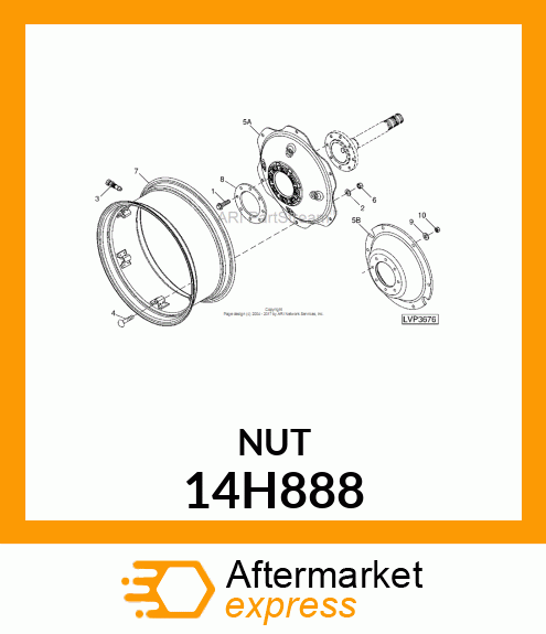 NUT, HEX 14H888