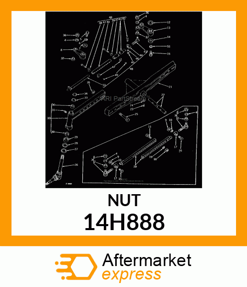 NUT, HEX 14H888