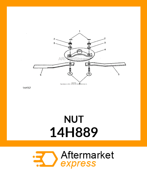 NUT, HEX 14H889