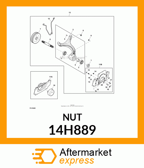 NUT, HEX 14H889