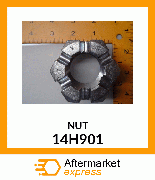 NUT, HEAVY HEX SLOTTED 14H901