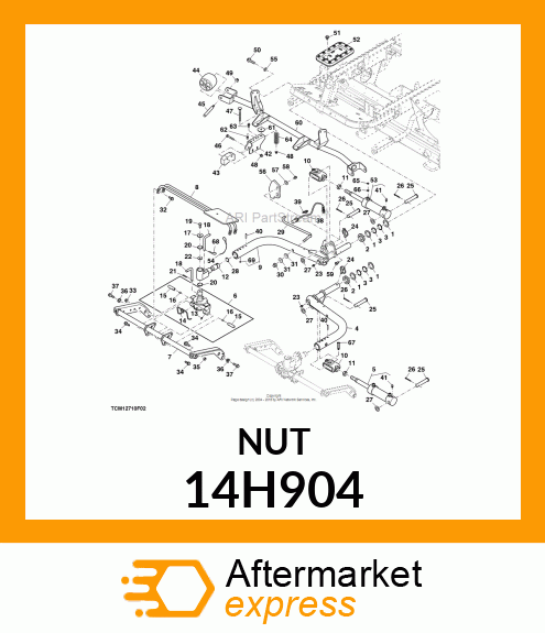 NUT, HEX JAM 14H904