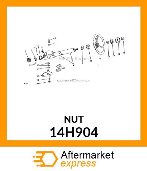 NUT, HEX JAM 14H904