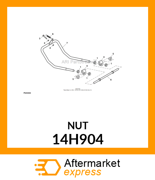 NUT, HEX JAM 14H904