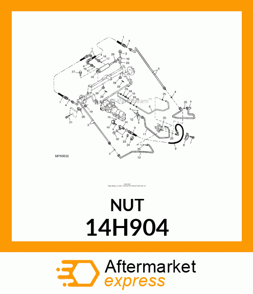 NUT, HEX JAM 14H904